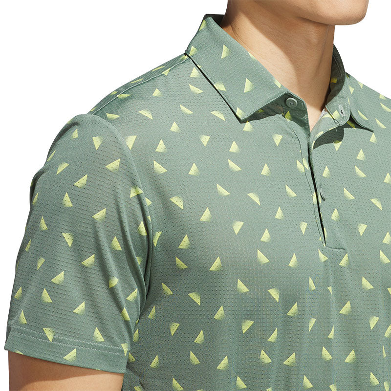 ADIDAS Ultimate365 Printed Mesh Men's Polo (Silver)