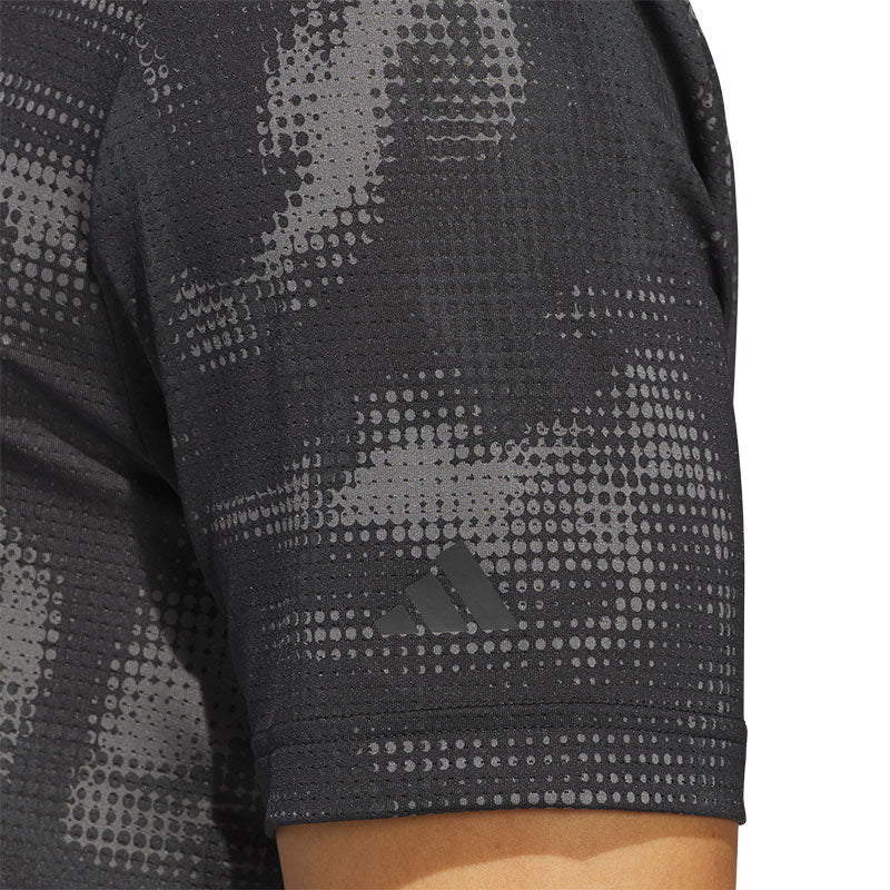 ADIDAS Ultimate365 Printed Mesh Men's Polo (Black)