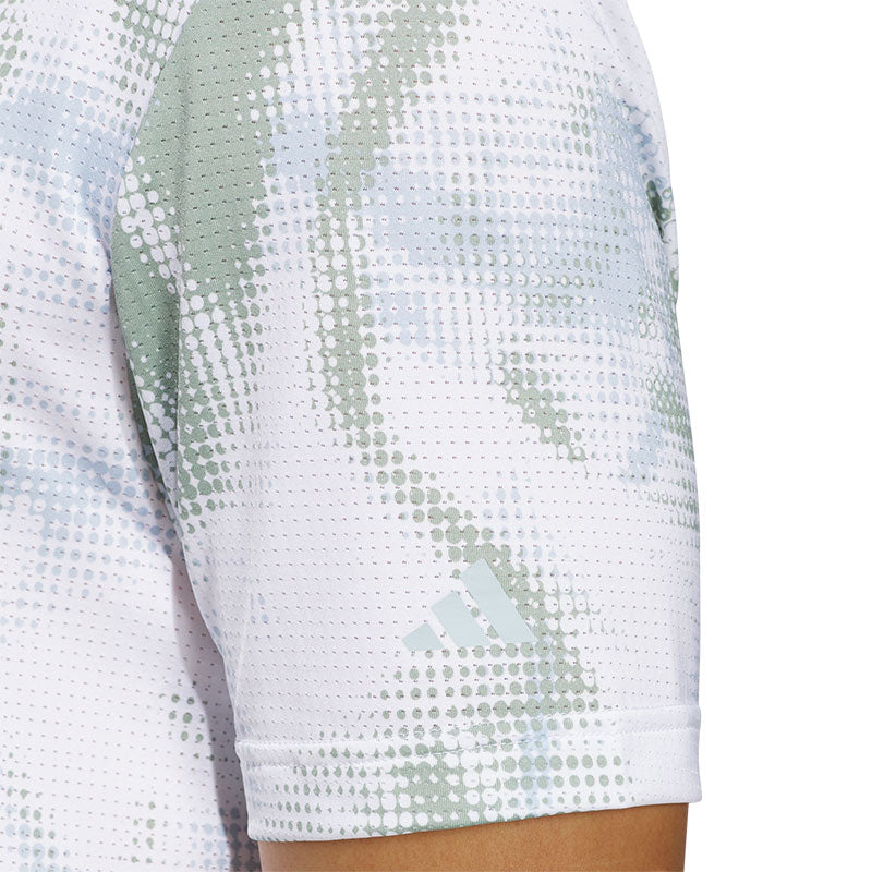 ADIDAS Ultimate365 Printed Mesh Men's Polo (White)