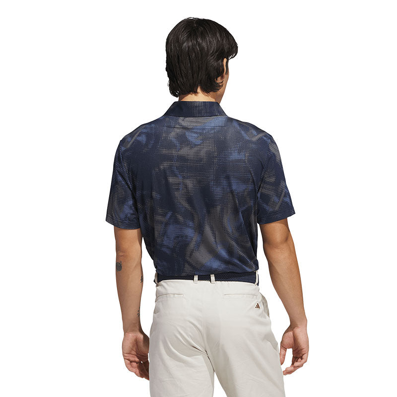 ADIDAS Ultimate365 Printed Mesh Men's Polo (Navy)