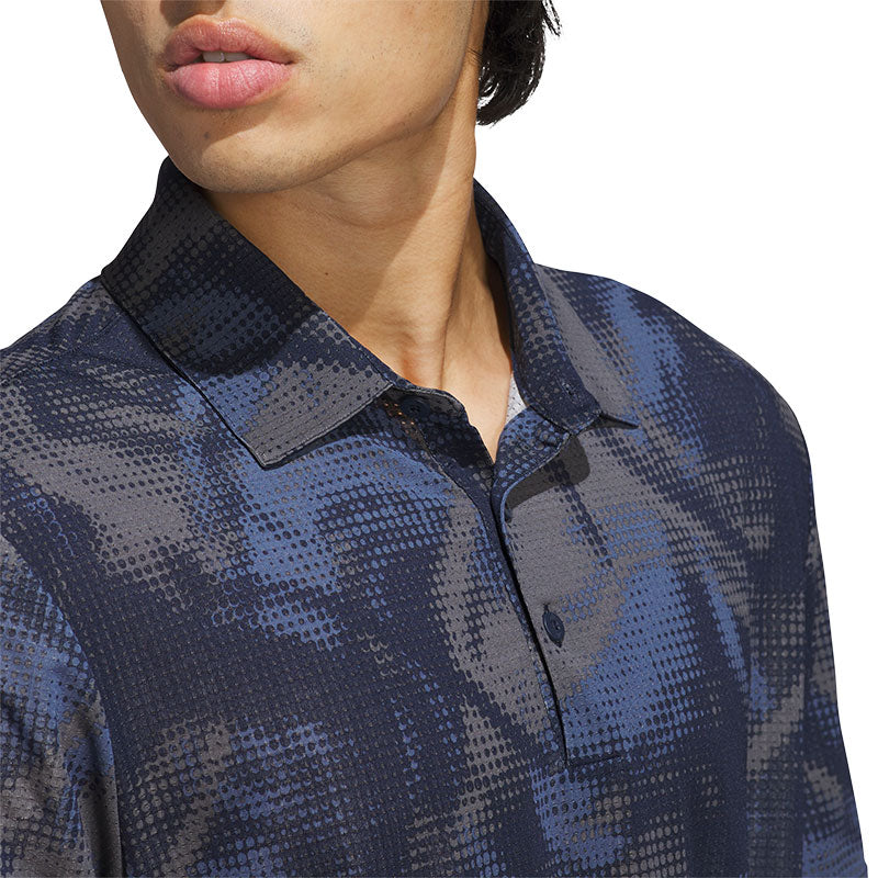 ADIDAS Ultimate365 Printed Mesh Men's Polo (Navy)