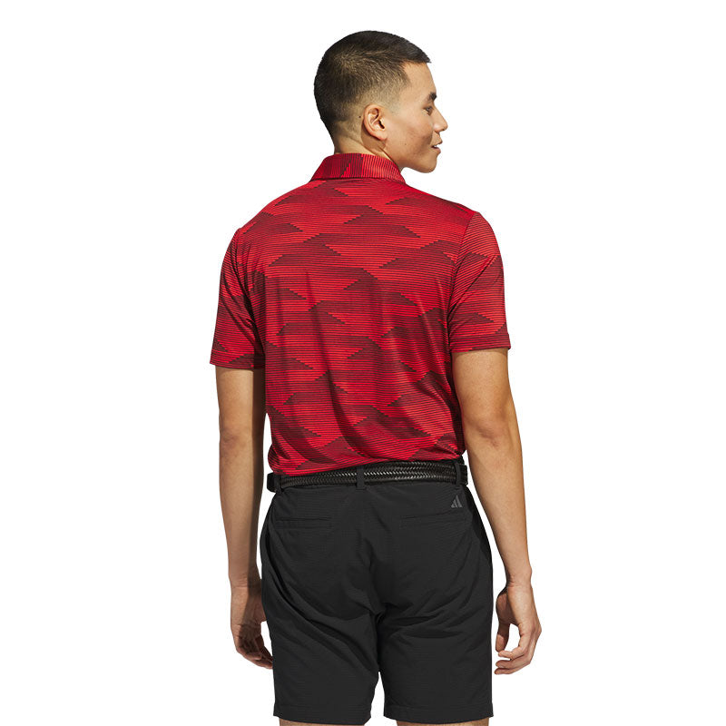 ADIDAS Ultimate365 Speed Stripe Men's Polo (Ruby)