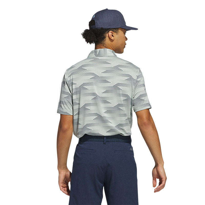 ADIDAS Ultimate365 Speed Stripe Men's Polo (Silver)