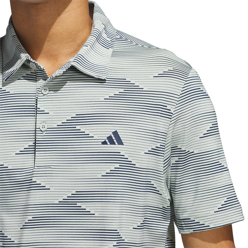 ADIDAS Ultimate365 Speed Stripe Men's Polo (Silver)