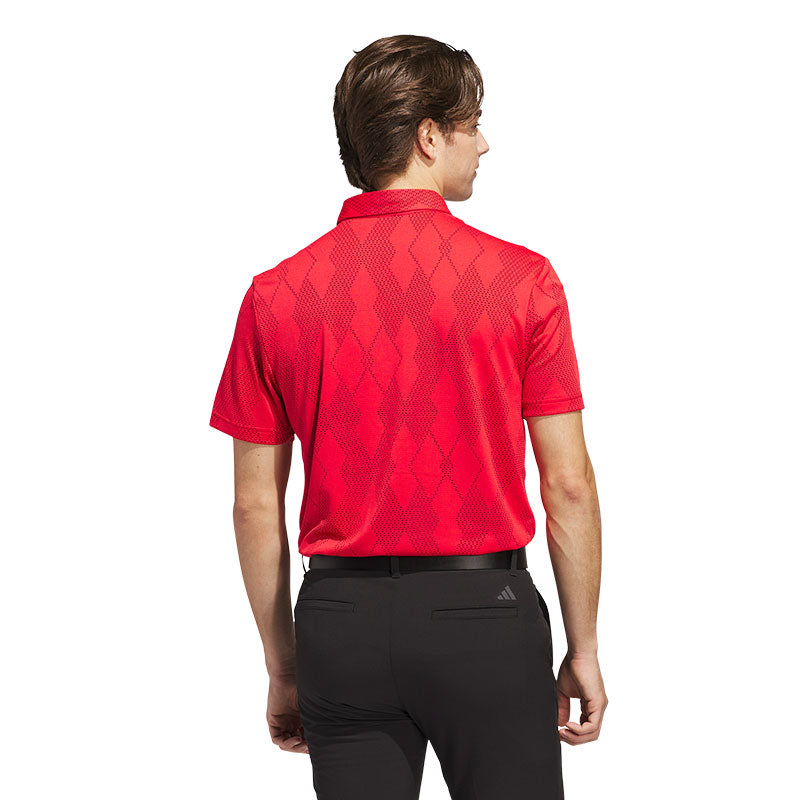 ADIDAS Ultimate365 Micro Texture Men's Polo (Ruby)