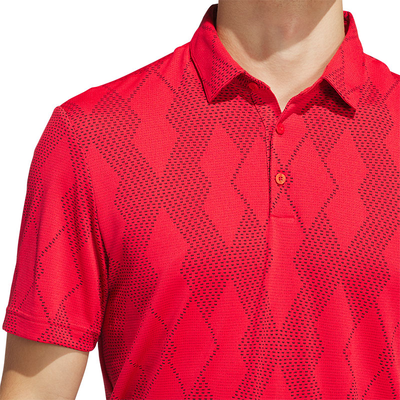 ADIDAS Ultimate365 Micro Texture Men's Polo (Ruby)