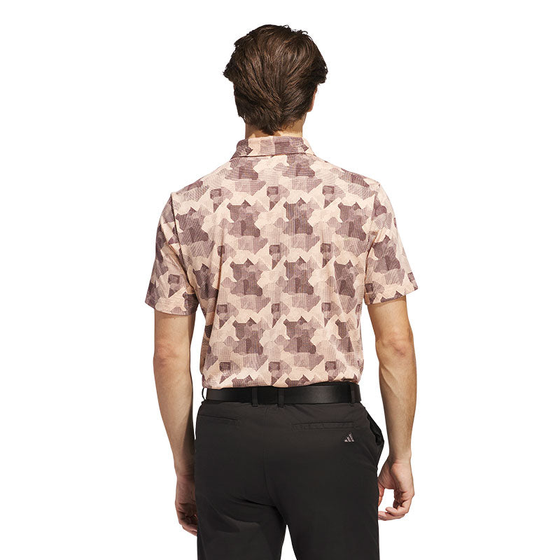 ADIDAS Go-To Printed Men's Polo (Coral)