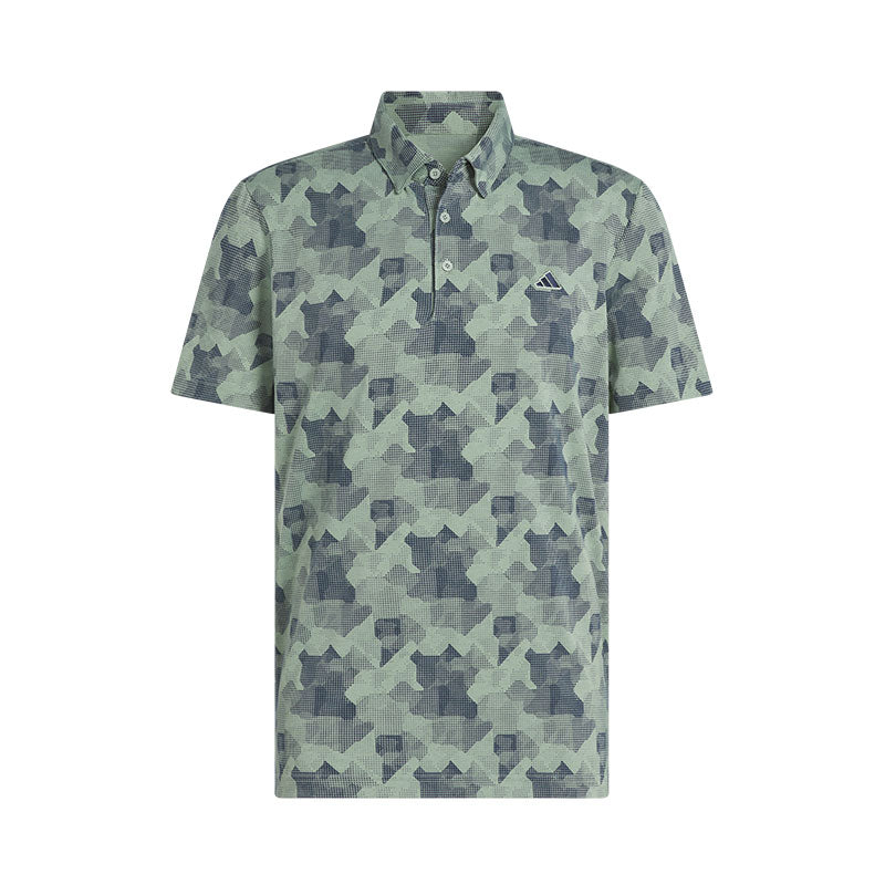 ADIDAS Go-To Printed Men's Polo (Green)