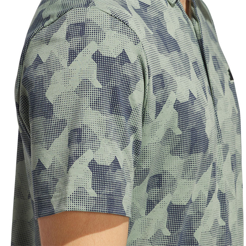ADIDAS Go-To Printed Men's Polo (Green)