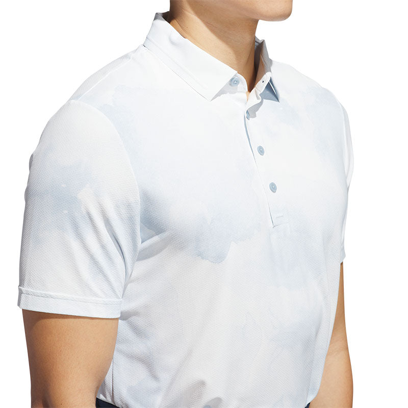 ADIDAS Ultimate365 Printed Cool Feeling Tour Men's Polo (Blue/White)