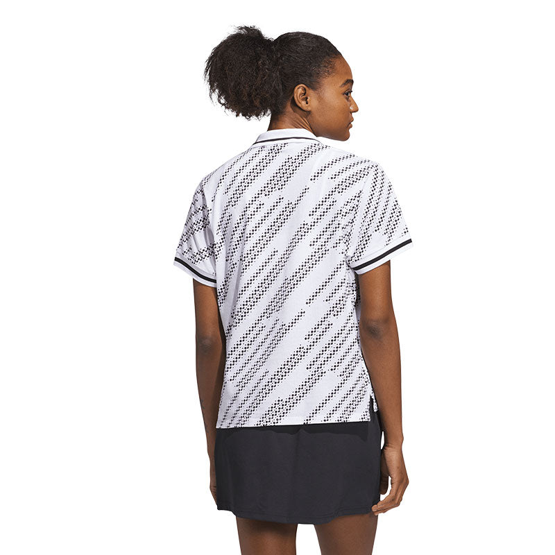 ADIDAS Go-To Printed Women's Polo (White)