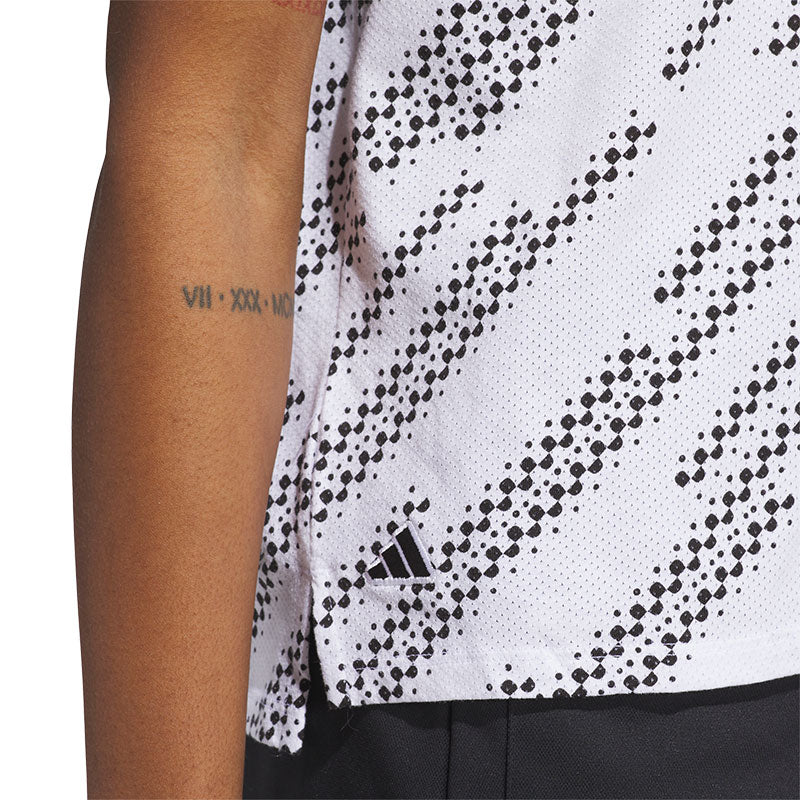 ADIDAS Go-To Printed Women's Polo (White)