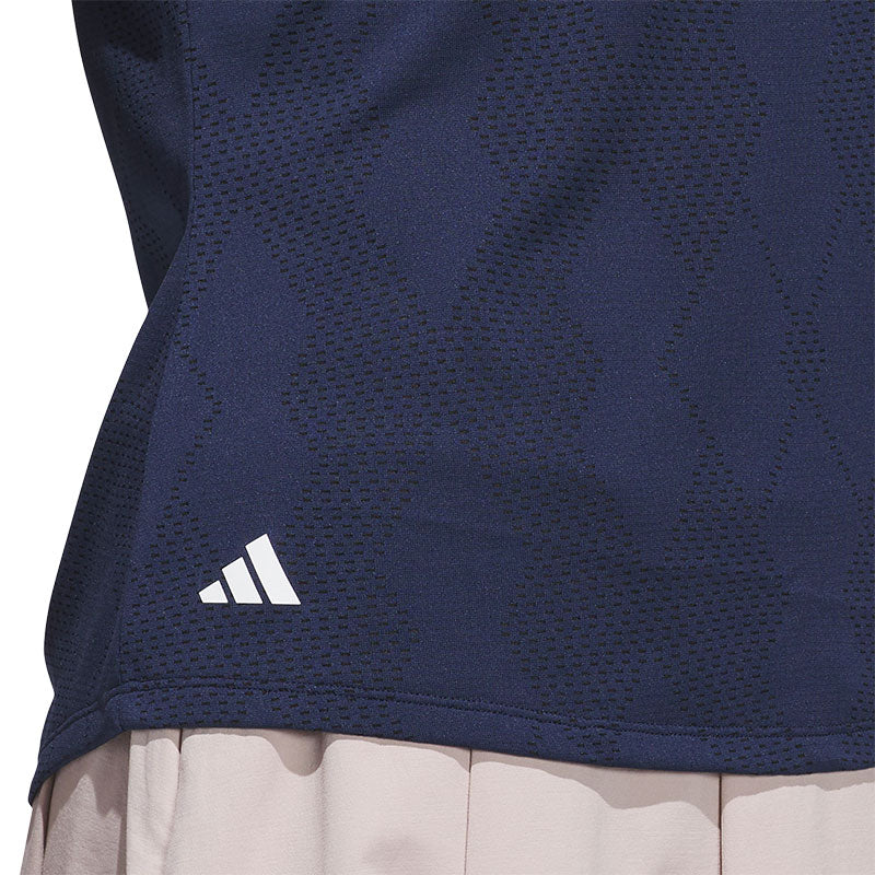 ADIDAS Ultimate365 Diamond Jacquard Women's Polo (Navy)