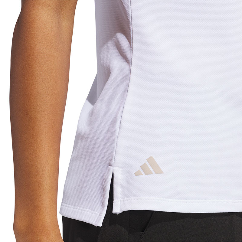 ADIDAS Ultimate365 Women's Zip Polo (White)
