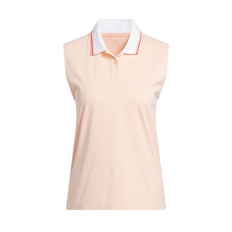 ADIDAS Beyond Twistknit Women's Sleeveless Polo (Coral)