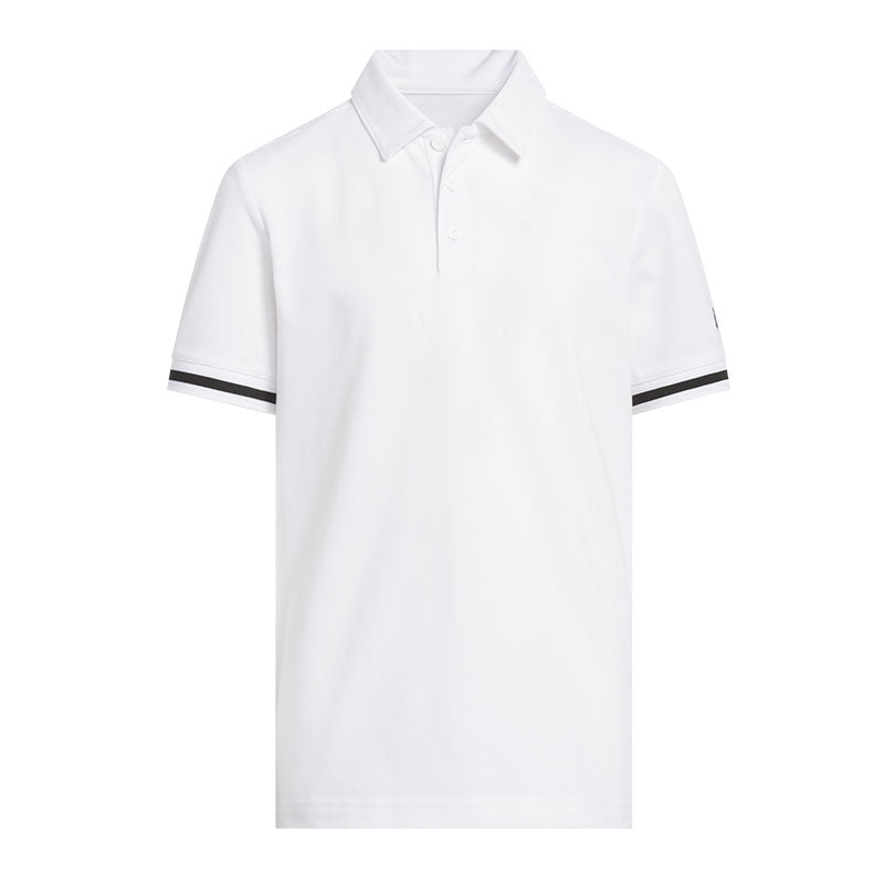 ADIDAS Pique Club Boy's Polo (White)