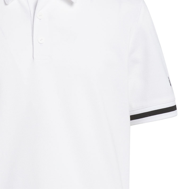 ADIDAS Pique Club Boy's Polo (White)