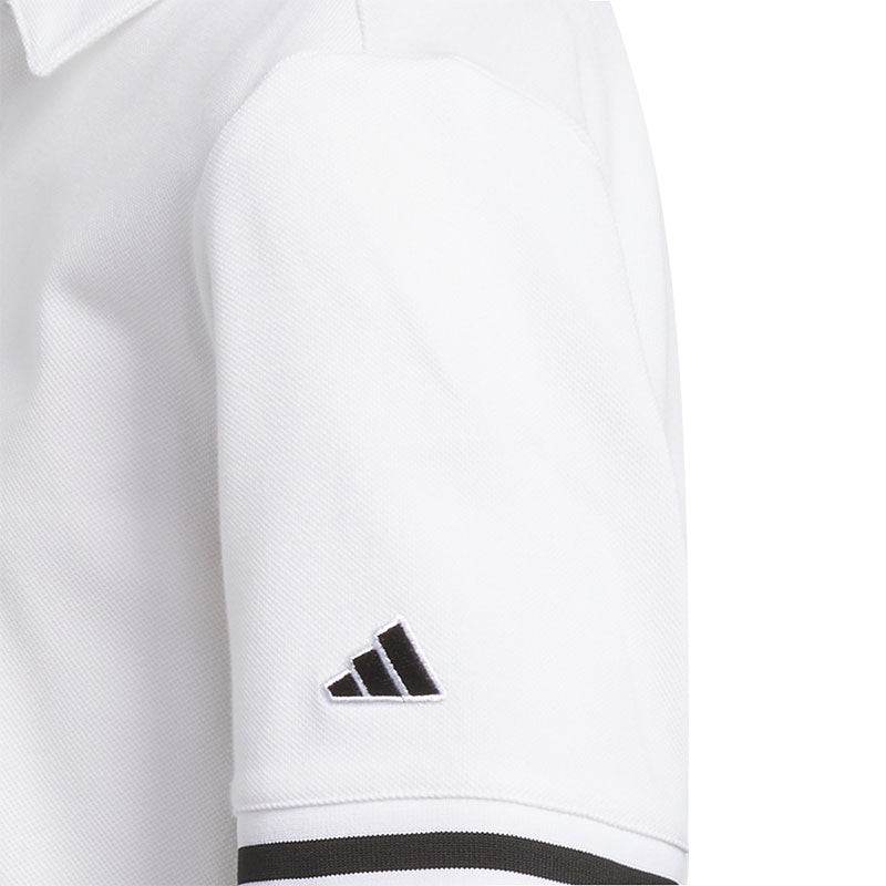 ADIDAS Pique Club Boy's Polo (White)