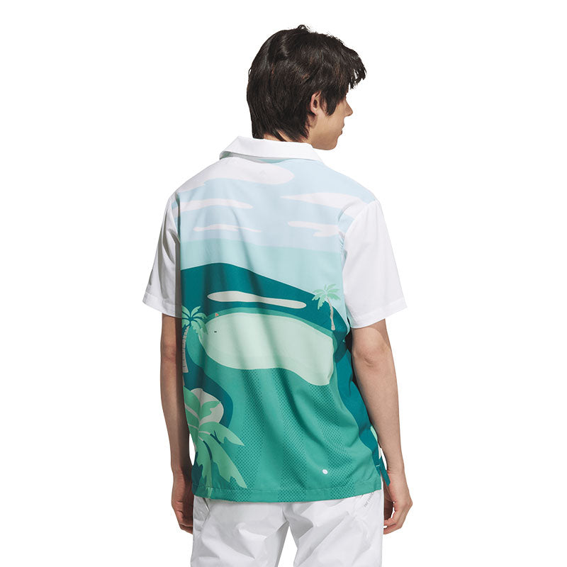 ADIDAS PG Allover Print Men's Polo (White)