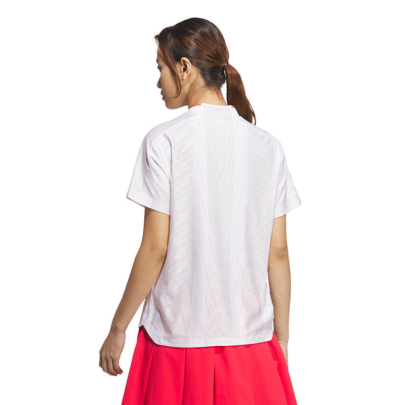 ADIDAS AEROREADY Adizero Bodymapping Women's Mock Shirt (White)