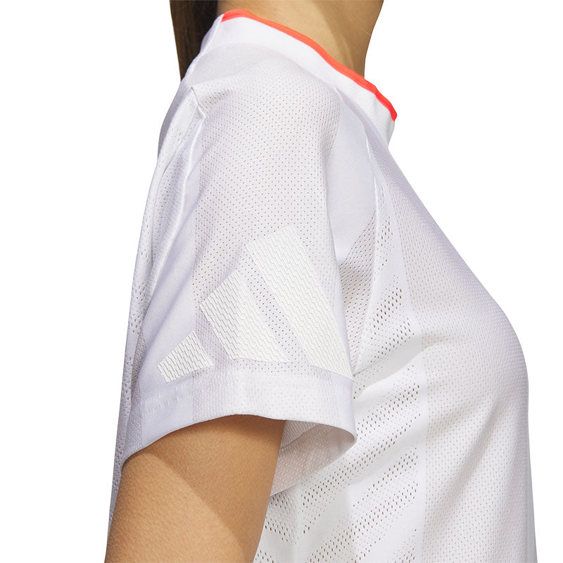 ADIDAS AEROREADY Adizero Bodymapping Women's Mock Shirt (White)