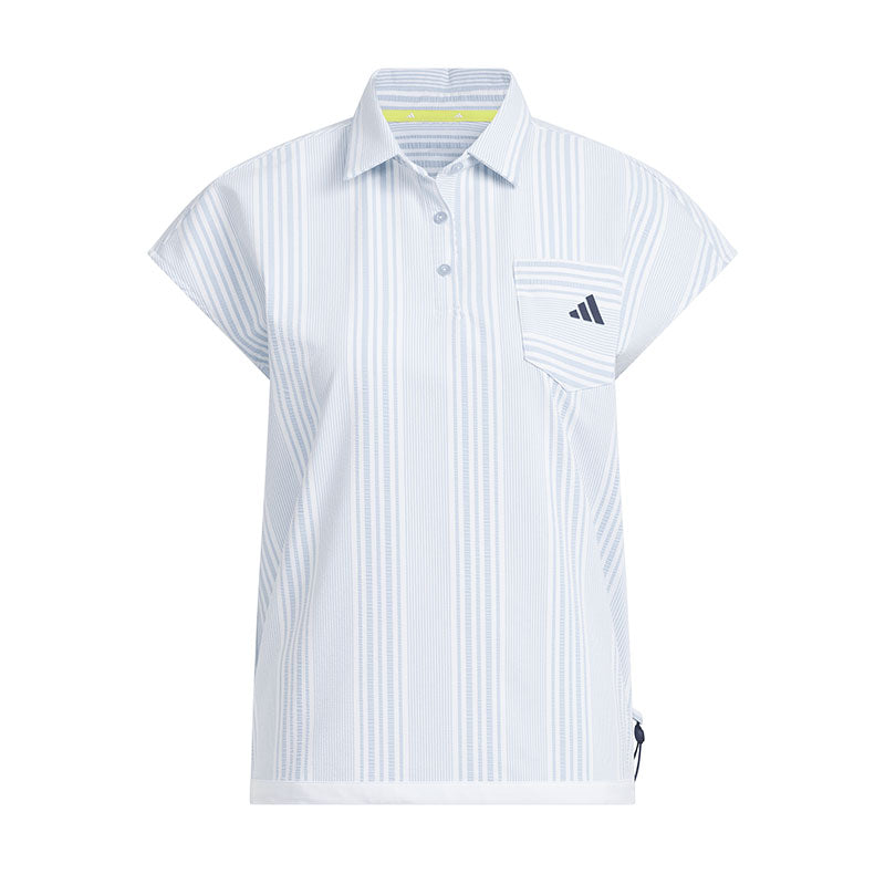 ADIDAS Seersucker Women's Polo (Blue)