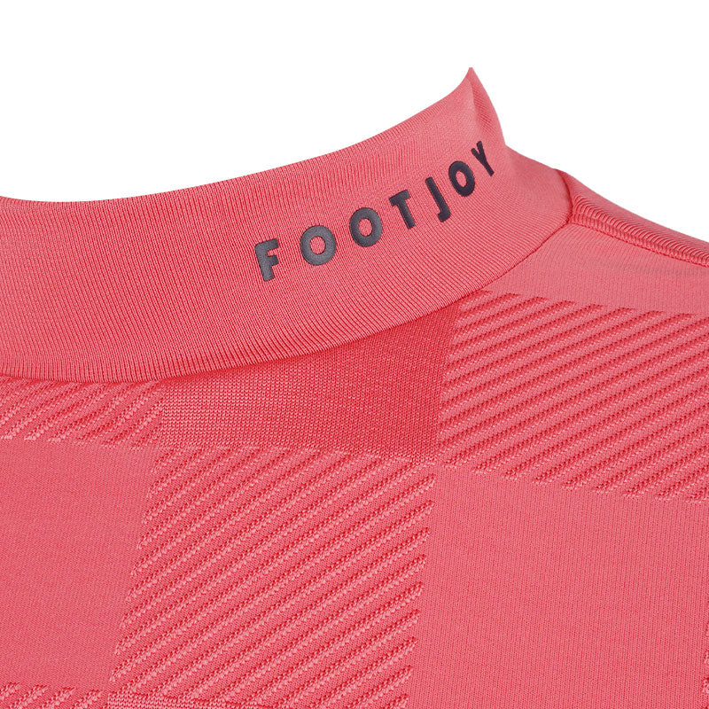 FOOTJOY Checkered Jacquard Men's Mock Shirt (Red)