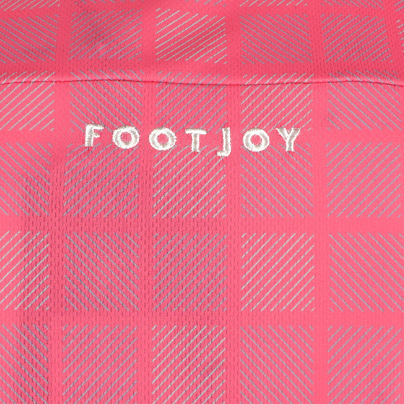 FOOTJOY Japan Checkered Snap Button Men's Polo (Pink)