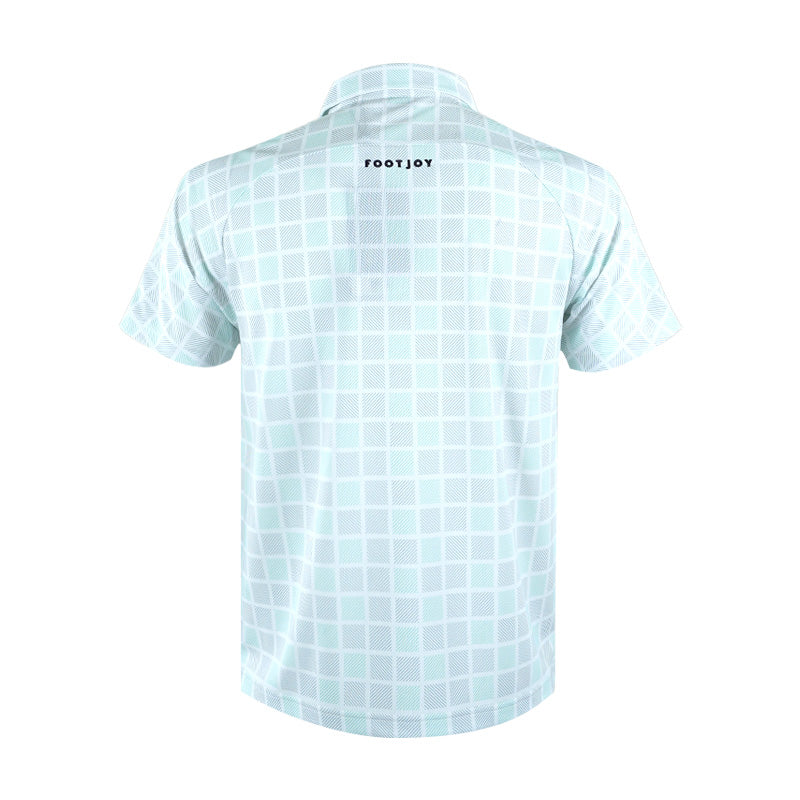 FOOTJOY Japan Checkered Snap Button Men's Polo (White)