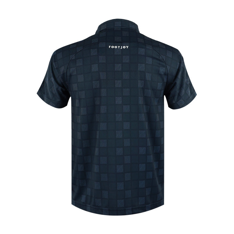 FOOTJOY Japan Checkered Snap Button Men's Polo (Navy)