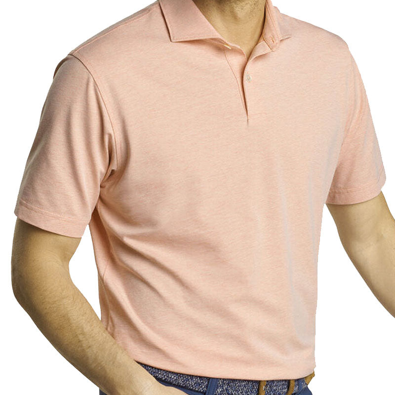 PETER MILLAR Albatross Cotton-Blend Men's Performance Polo (Orange)