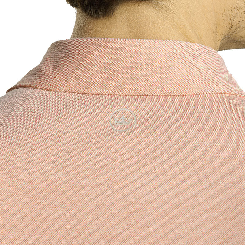 PETER MILLAR Albatross Cotton-Blend Men's Performance Polo (Orange)