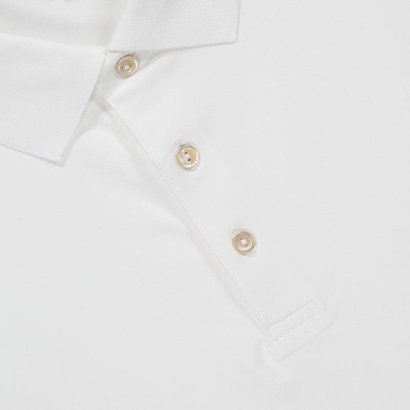 PETER MILLAR Solid Men's Performance Polo (White)