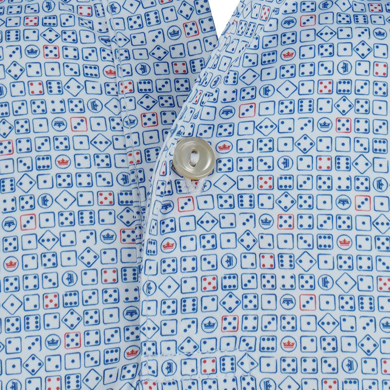 PETER MILLAR Featherweight Men's Polo (White)