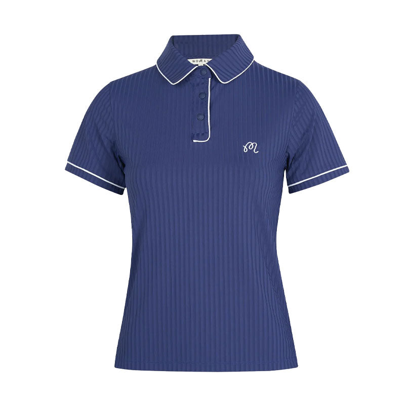 MALBON GOLF Anna Women's Polo (Blue)