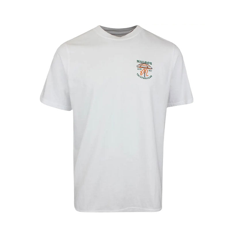 MALBON GOLF Vacation Club Men's T-Shirt (White)