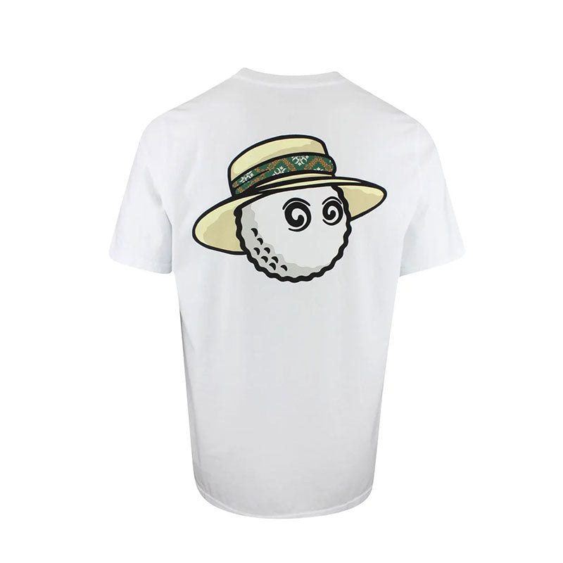 MALBON GOLF Vacation Club Men's T-Shirt (White)