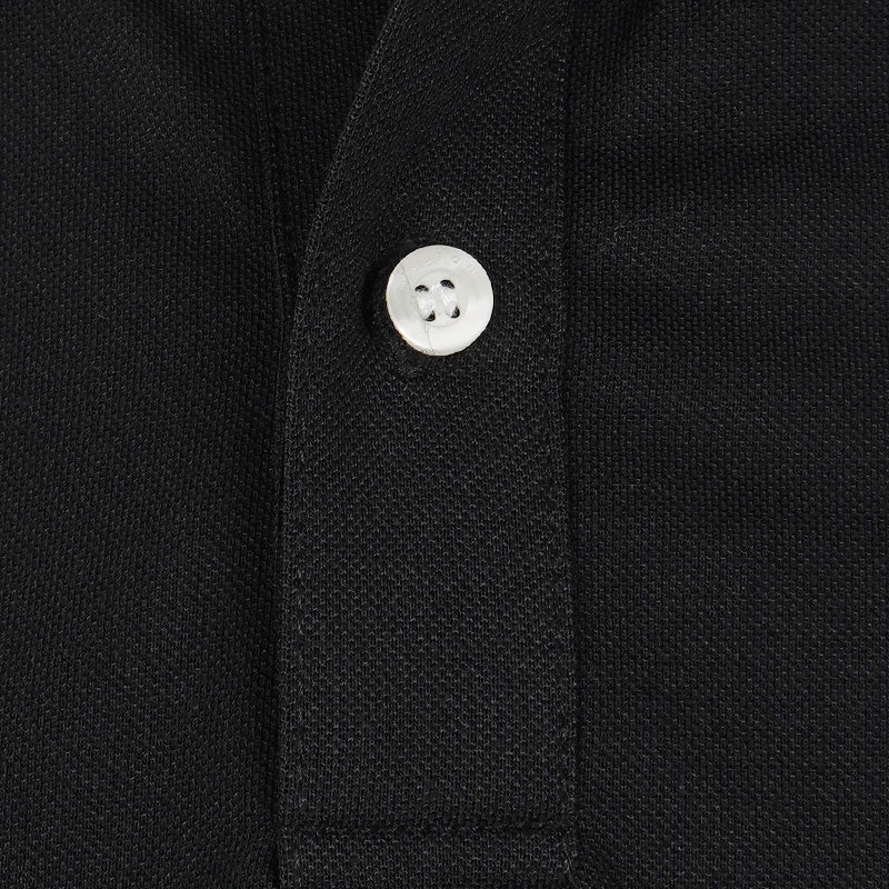 MALBON GOLF Swing Oil Men's Performance Pique Polo (Black)