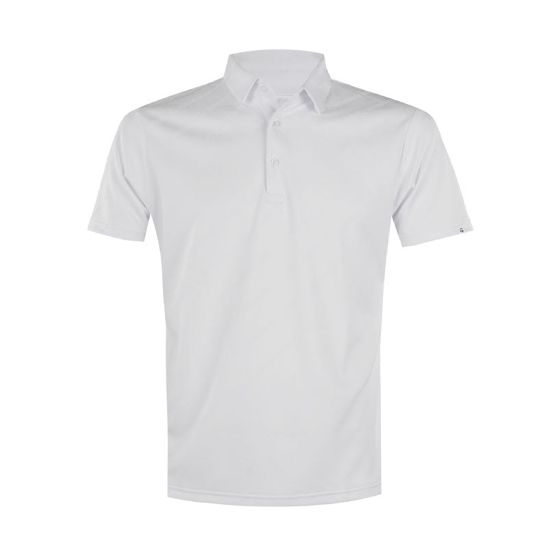 TAYLORMADE Diagonal Jacquard Men's Polo (White)