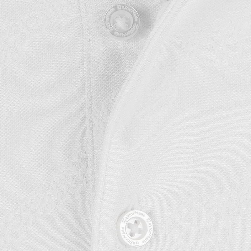 TAYLORMADE Diagonal Jacquard Men's Polo (White)