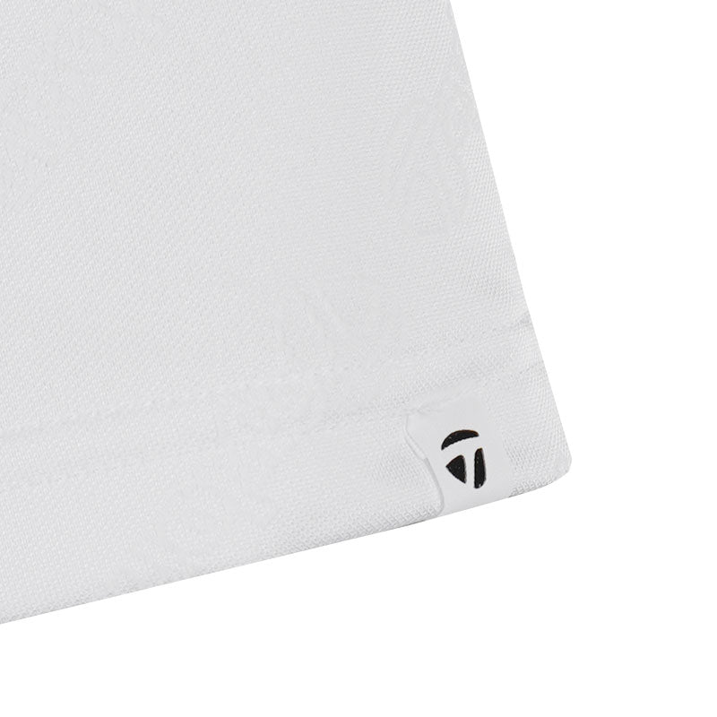 TAYLORMADE Diagonal Jacquard Men's Polo (White)
