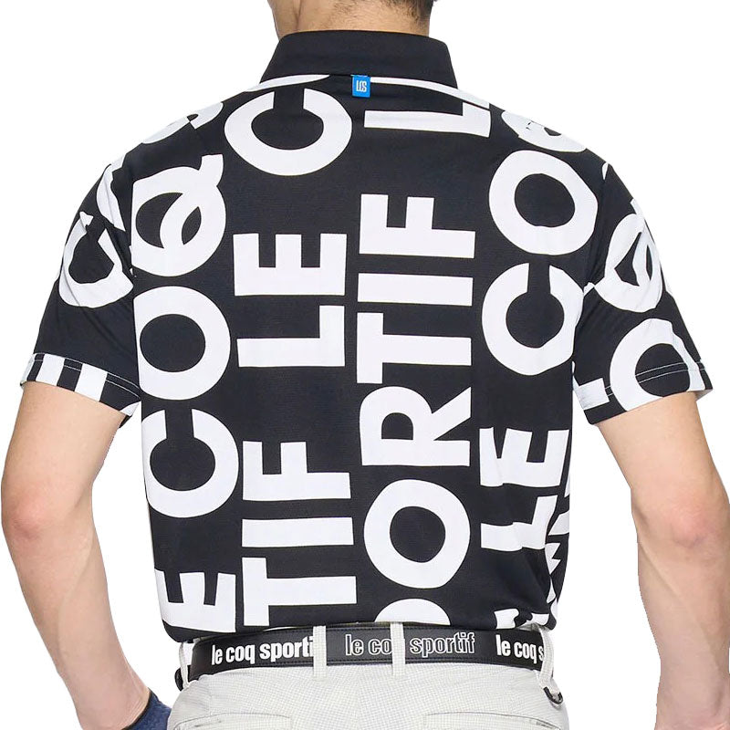 LE COQ SPORTIF GOLF Multi-Colour Logo Men's Polo (Black)