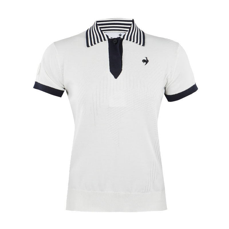 LE COQ SPORTIF GOLF New Basic Knit Women's Polo (White)