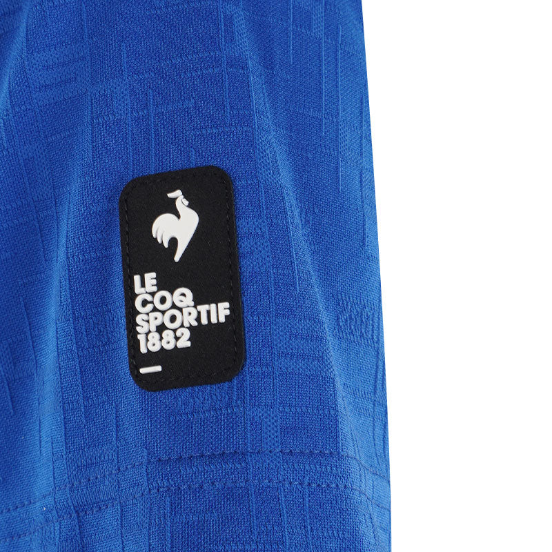 LE COQ SPORTIF GOLF Mondarian Graphic Jacquard Men's Polo (Blue)