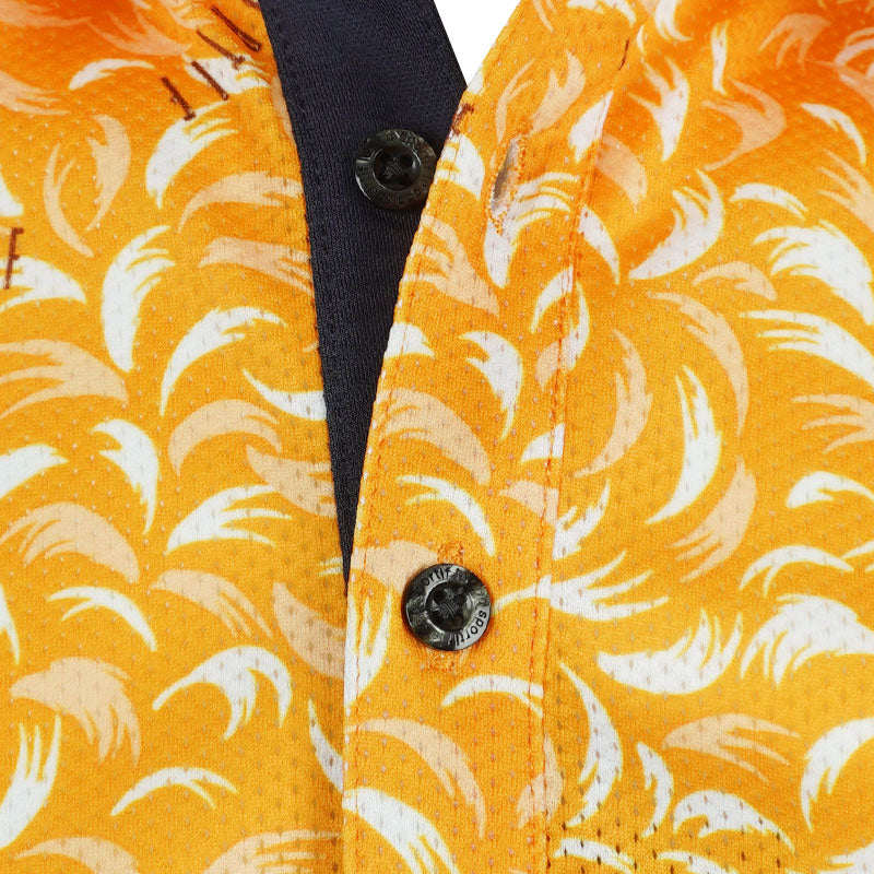 LE COQ SPORTIF GOLF Cool Touch Petite Men's Polo (Orange)