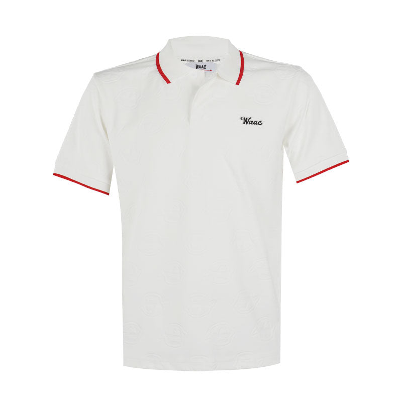 WAAC Men's Jacquard Polo (White)