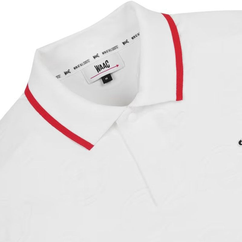 WAAC Men's Jacquard Polo (White)