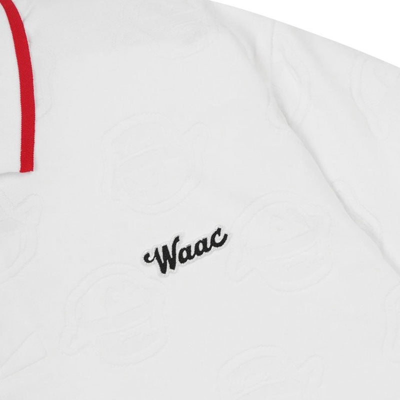 WAAC Men's Jacquard Polo (White)