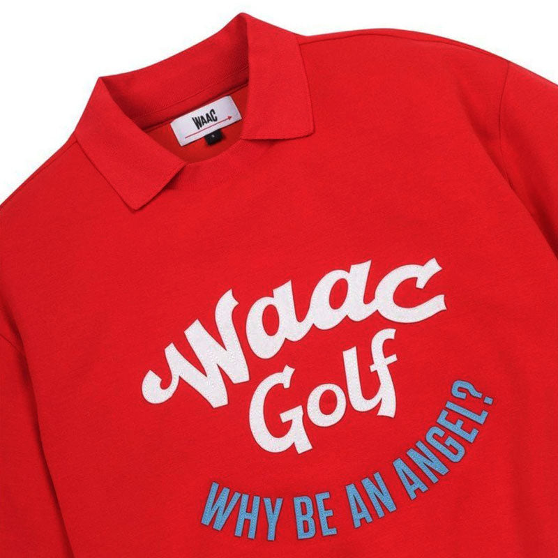 WAAC Logo Loose Fit Women's Sweatshirt (Red)