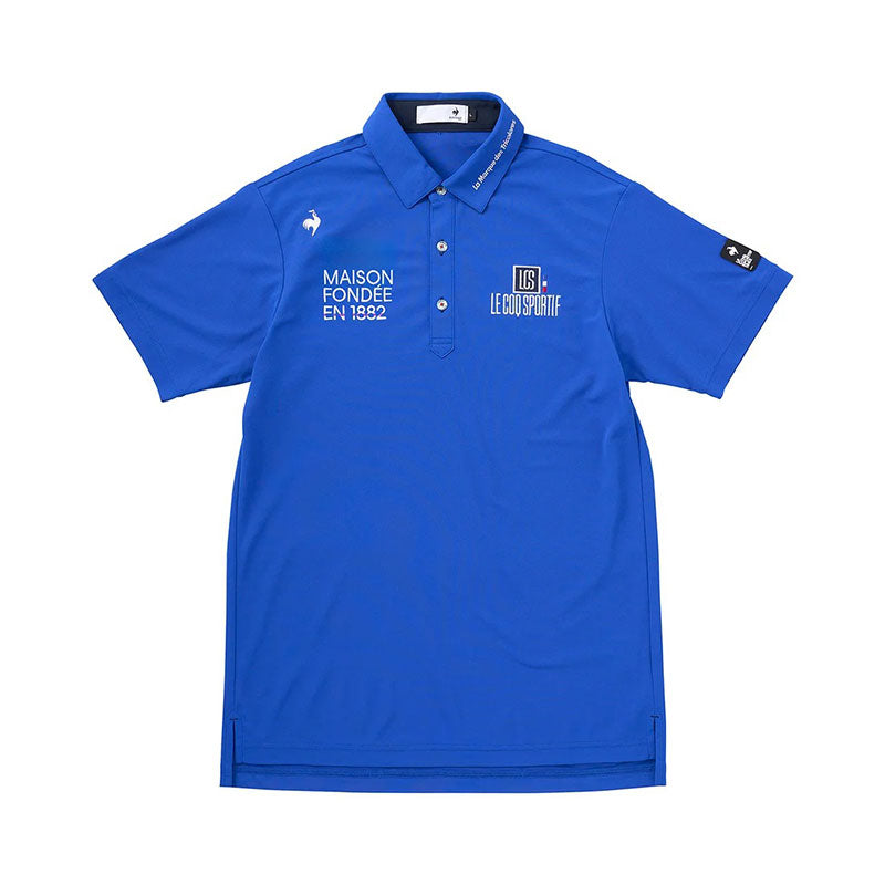 LE COQ SPORTIF GOLF Classic Plain Men's Polo (Blue)